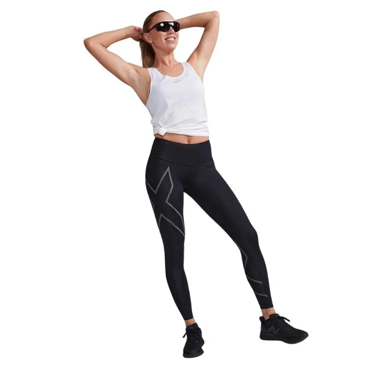 2XU WA6523B Light Speed Mid-Rise Compression Tights