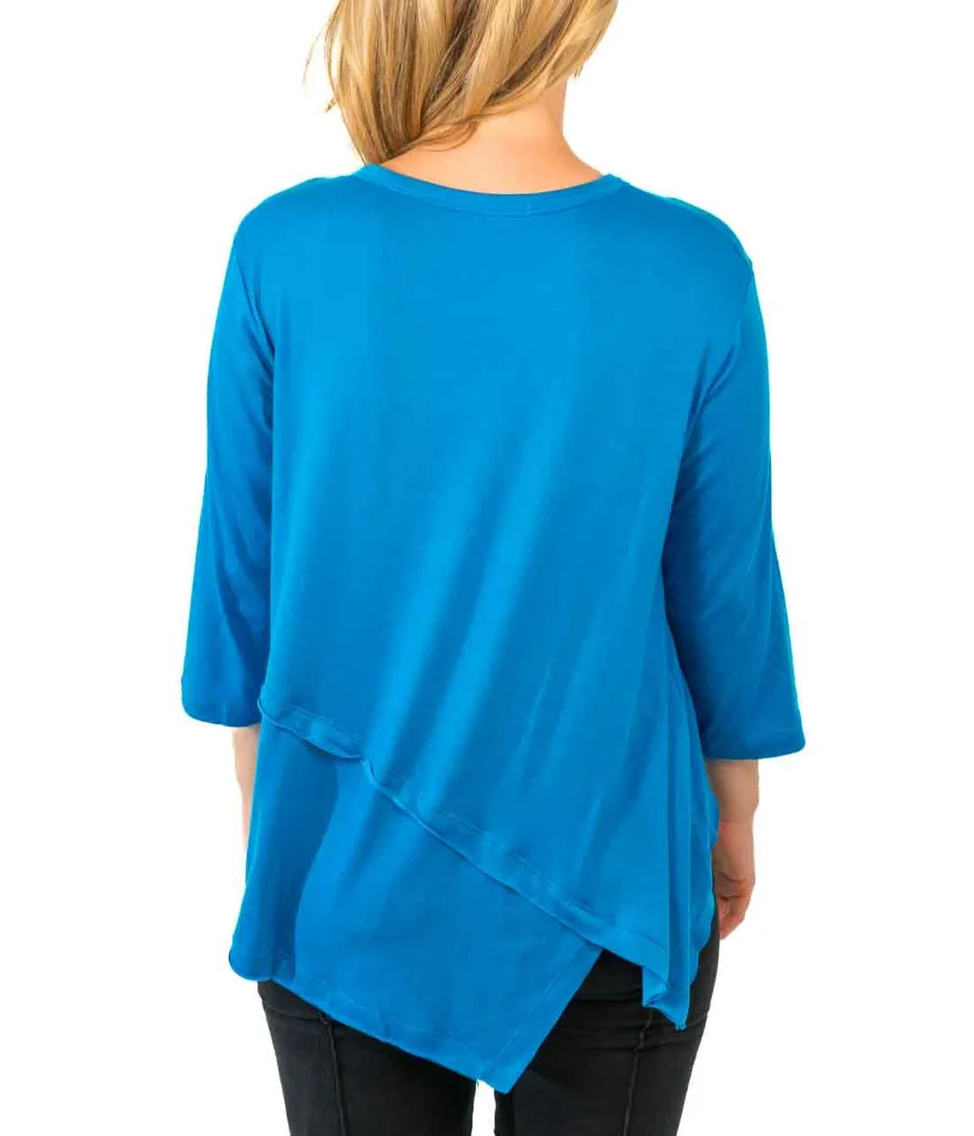 3/4 Sleeve Scoop Neck Layer Top