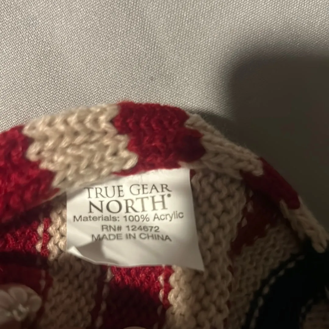 4th of July True Gear North Pom Knit Beanie