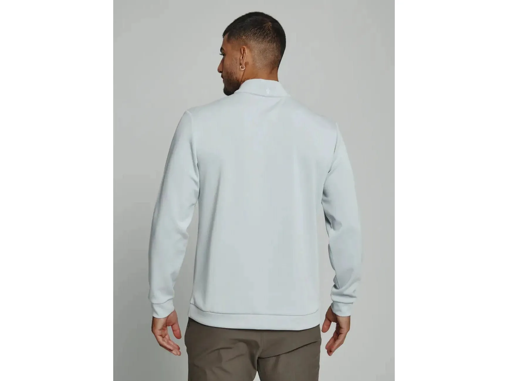 7 Diamonds Rev Quarter Zip, 1/4 Zip Pullover In Platinum