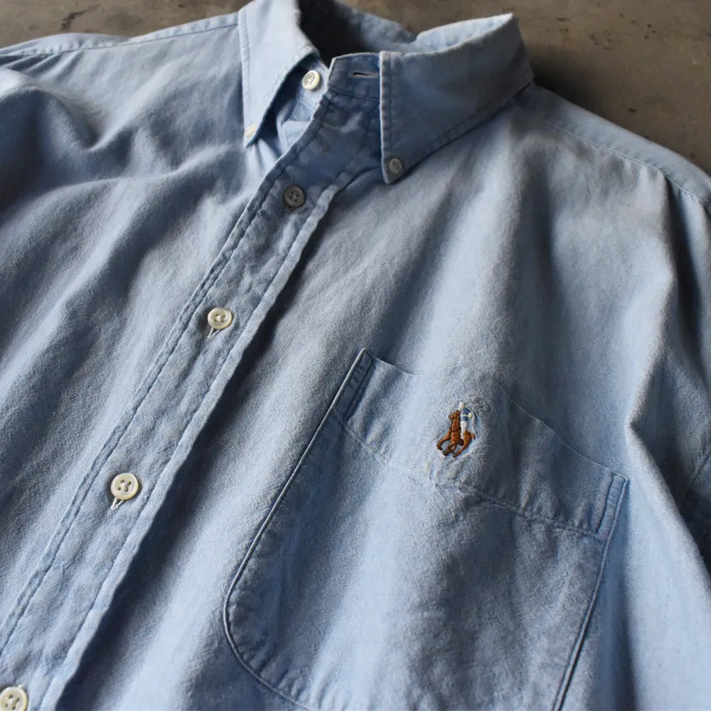 90's Ralph Lauren “BIG SHIRT” シャンブレー ボタンダウンシャツ 240327 S2079