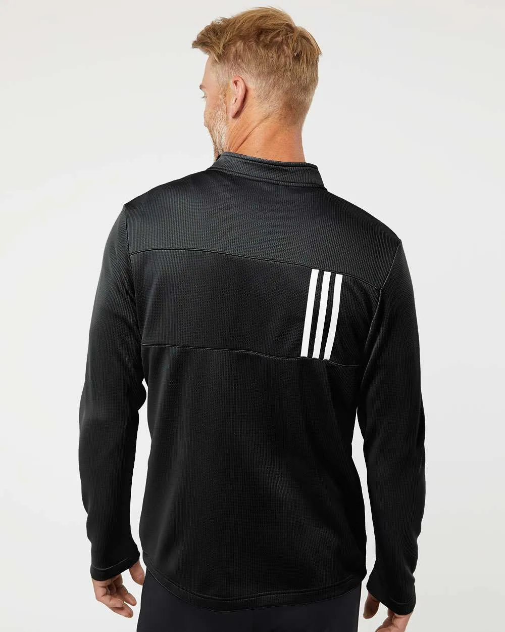 Adidas 3-Stripes Double Knit Quarter-Zip Pullover A482