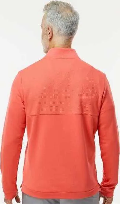 Adidas A2001 Ultimate365 Textured Quarter-Zip Pullover - Preloved Scarlet