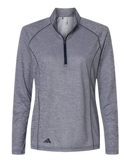 Adidas Women's Space Dyed Quarter-Zip Pullover A594