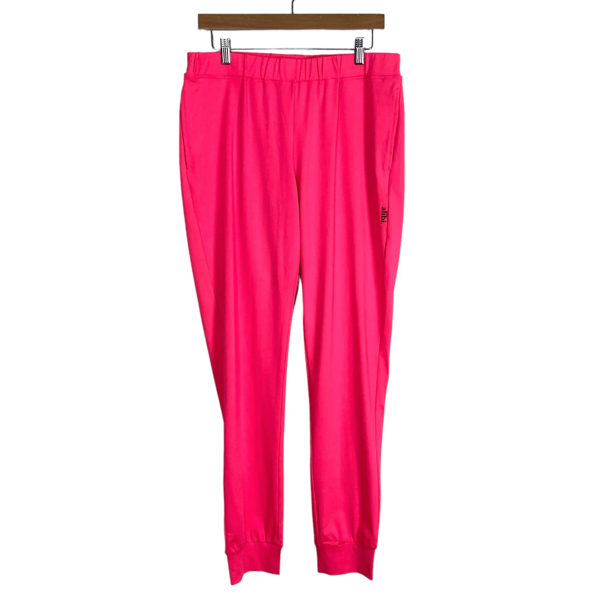 Alibi Hot Pink Silvadur Joggers NWT- Size L (Inseam 32.5”, we have matching top)