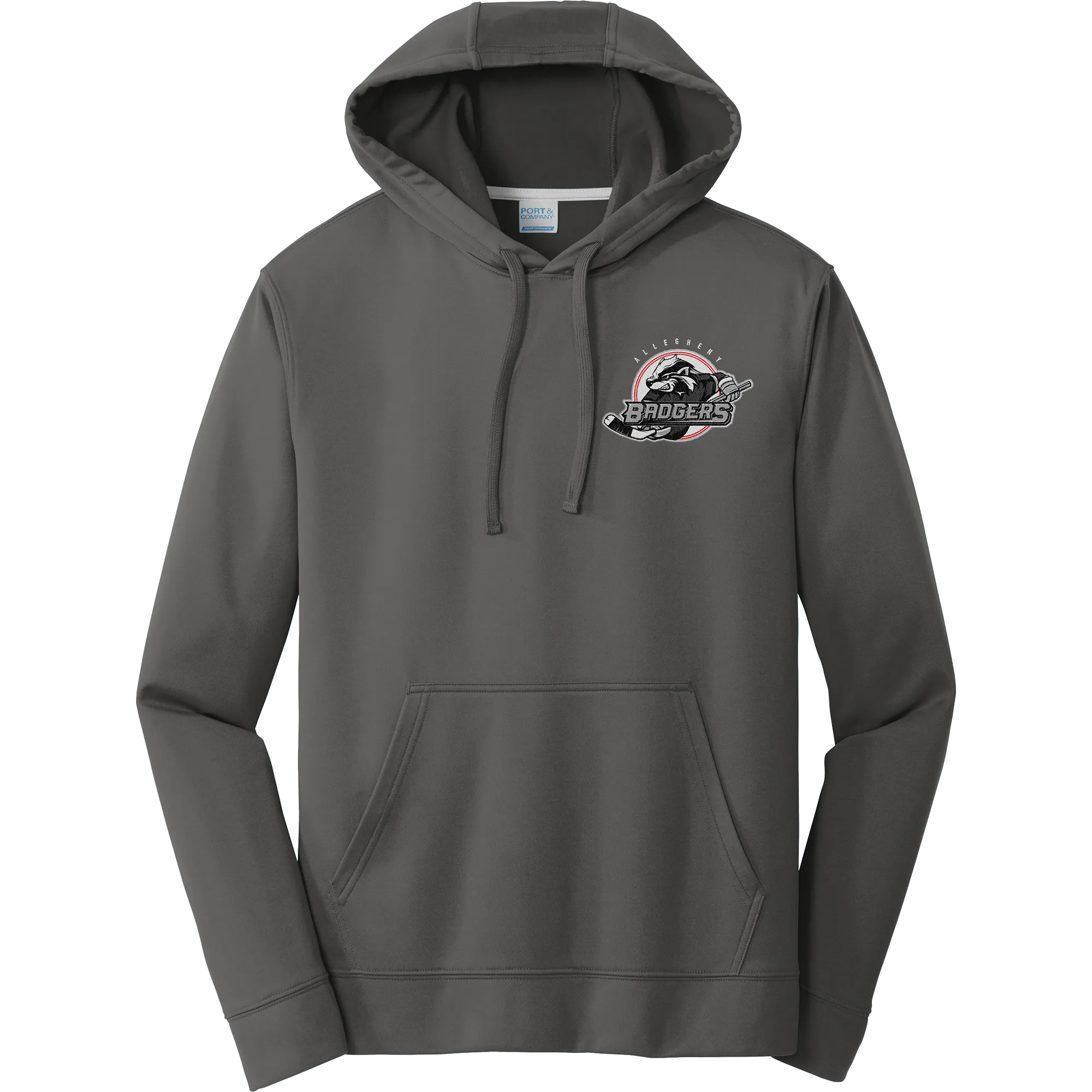 Allegheny Badgers Performance Fleece Pullover Hooded Sweatshirt