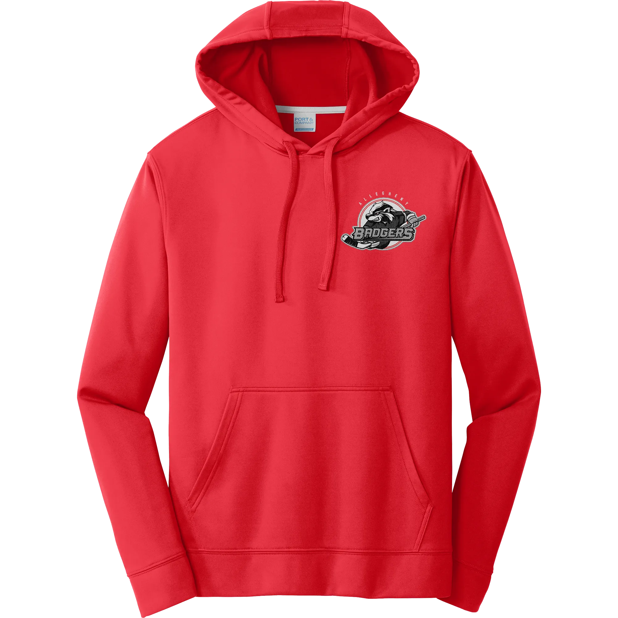 Allegheny Badgers Performance Fleece Pullover Hooded Sweatshirt