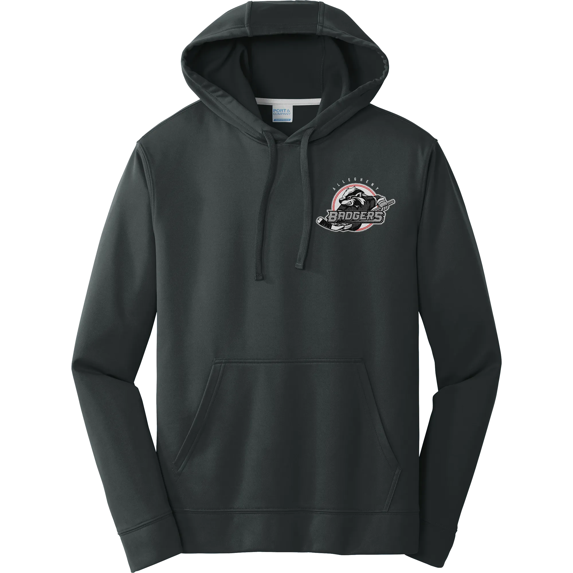 Allegheny Badgers Performance Fleece Pullover Hooded Sweatshirt