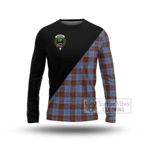 Anderson Modern Tartan Long Sleeve T-Shirt with Family Crest and Military Logo Style