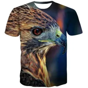 Animal T-shirt Men Bird Tshirts Casual Colorful Tshirts Novelty Funny T shirts Funny Harajuku Tshirt Printed Short Sleeve