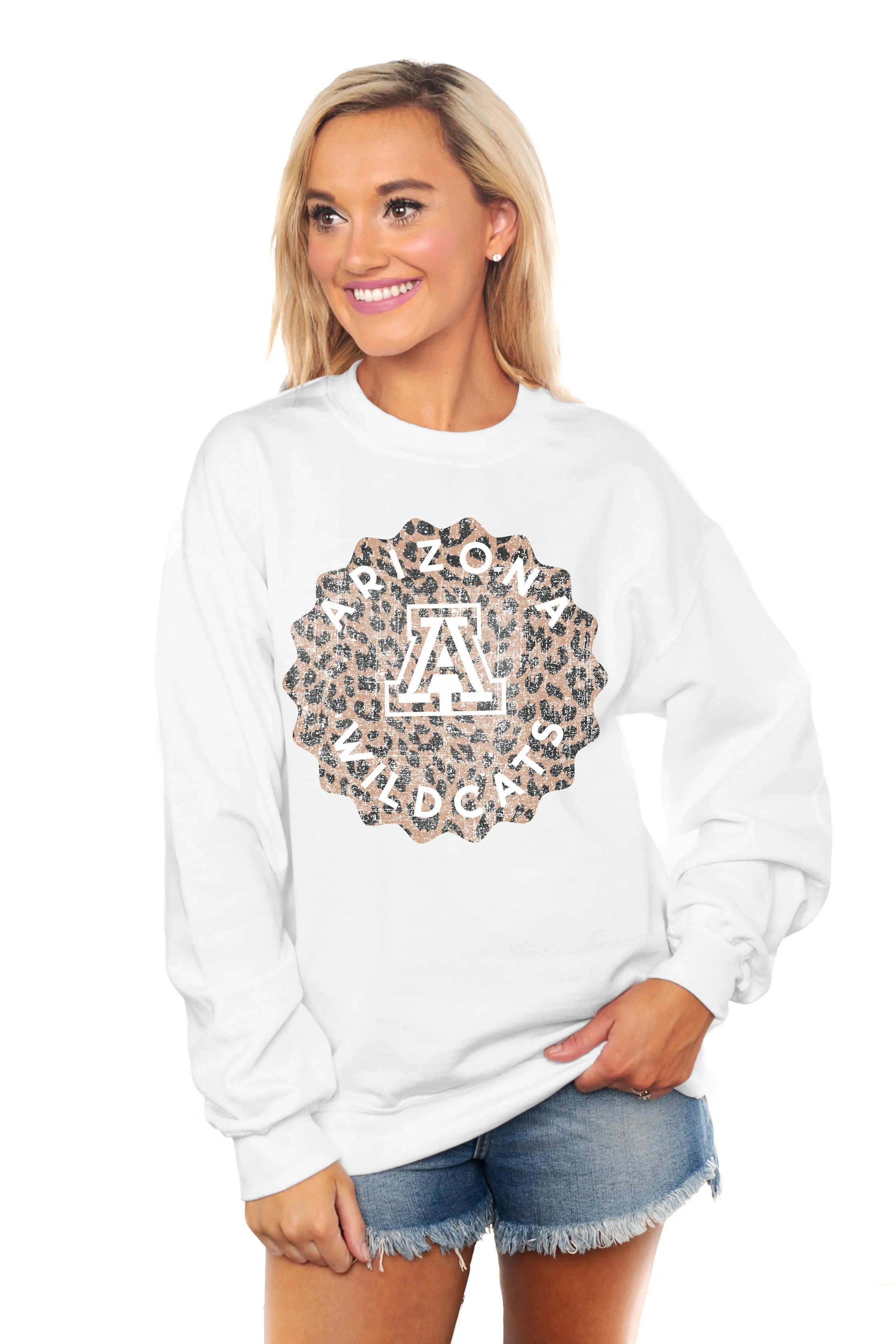 ARIZONA WILDCATS "WILD SIDE"PERFECT CREW SWEATSHIRT