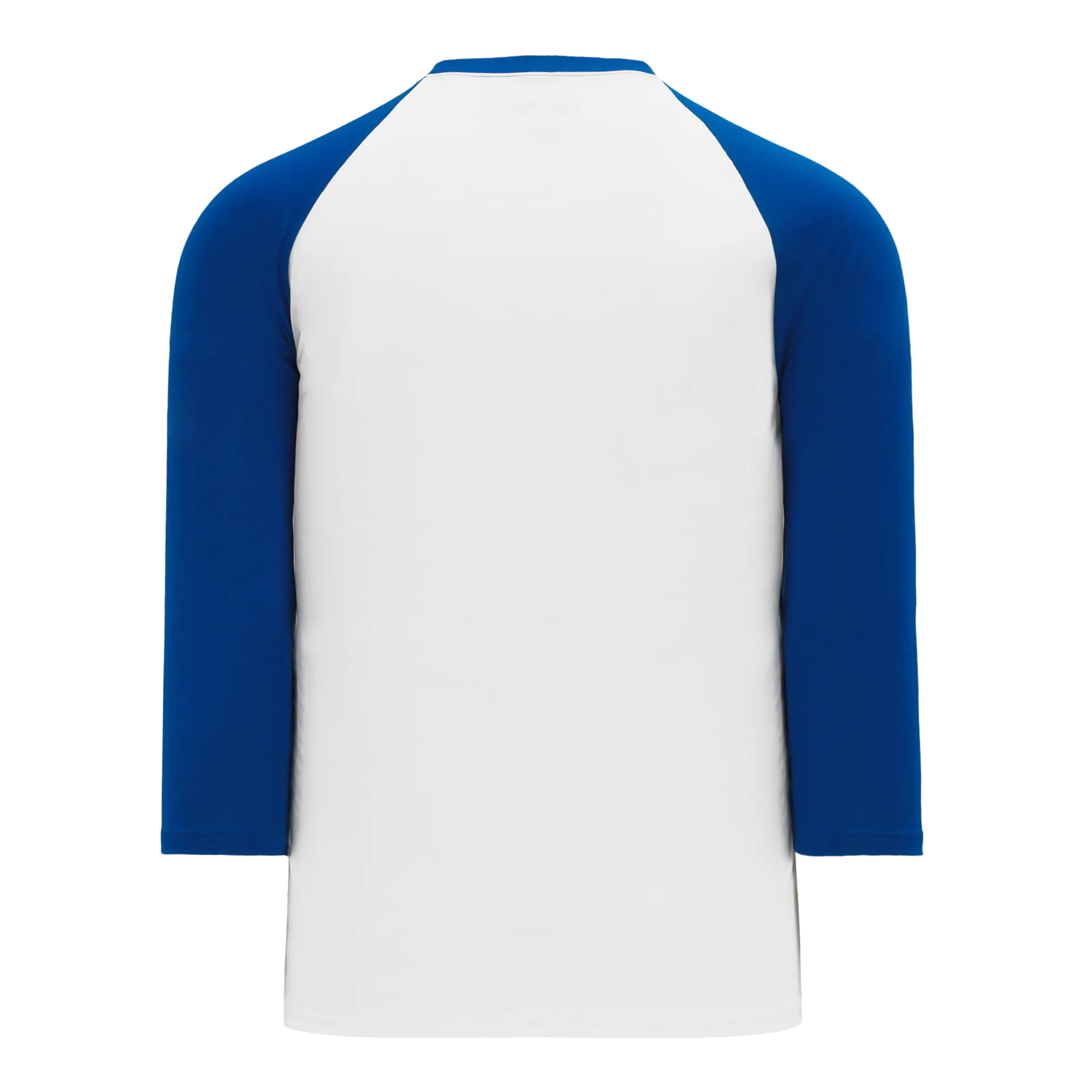 Athletic Knit (AK) BA1846A-207 Adult White/Royal Blue Pullover Baseball Jersey