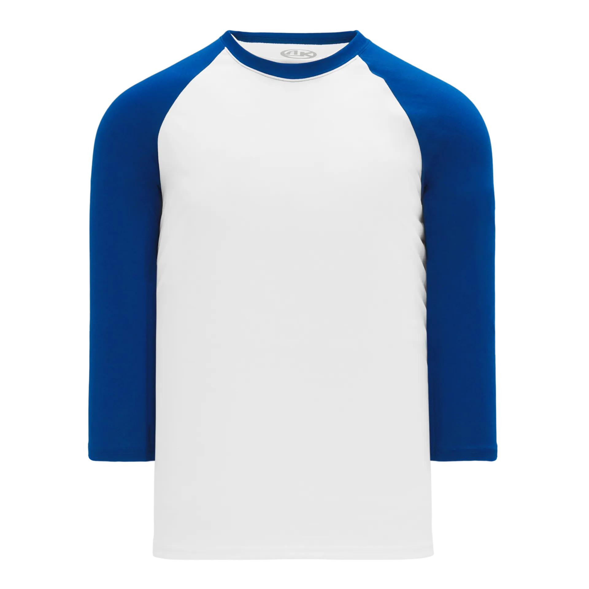 Athletic Knit (AK) BA1846A-207 Adult White/Royal Blue Pullover Baseball Jersey