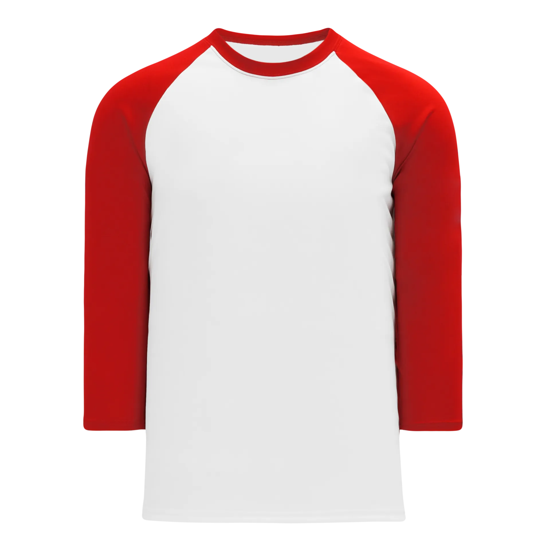 Athletic Knit (AK) BA1846A-209 Adult White/Red Pullover Baseball Jersey