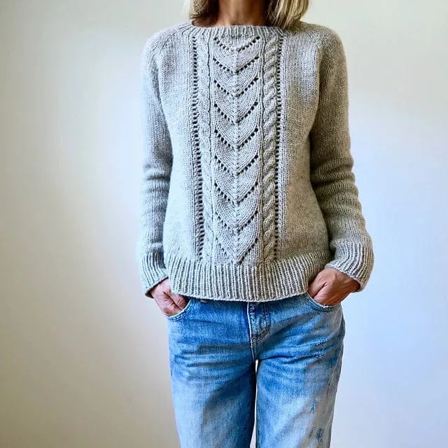 Avalanche Pullover Sweater Pattern by Heidi Kirrmaier