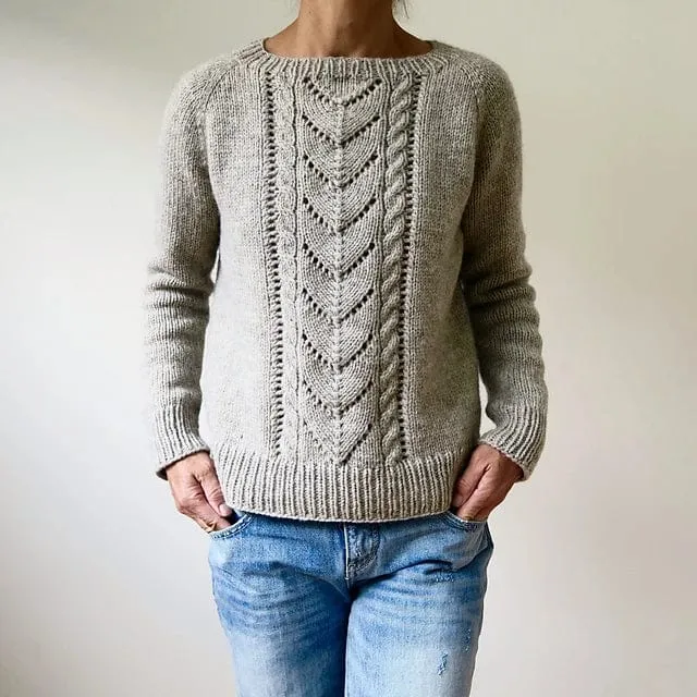 Avalanche Pullover Sweater Pattern by Heidi Kirrmaier