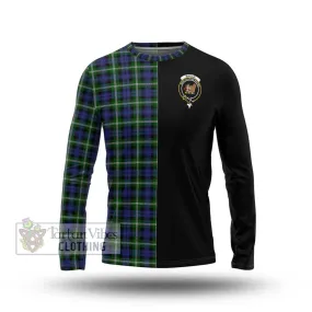 Baillie of Polkemmet Tartan Long Sleeve T-Shirt with Family Crest and Half Of Me Style