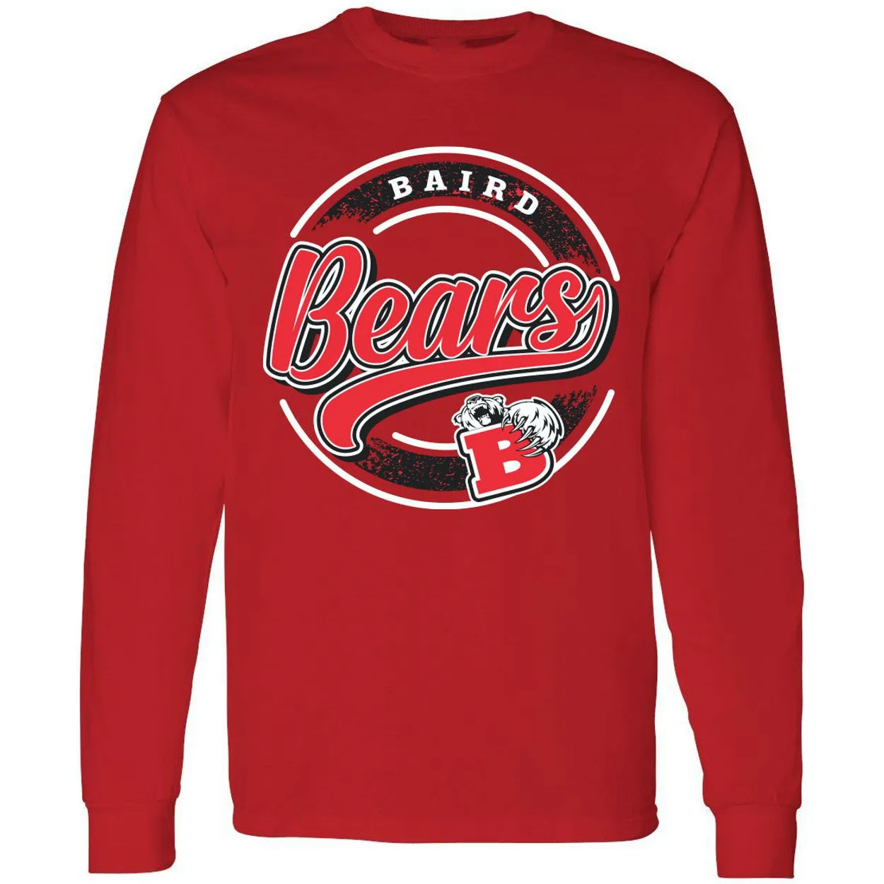 Baird Bears - Circle Script Long Sleeve T-Shirt