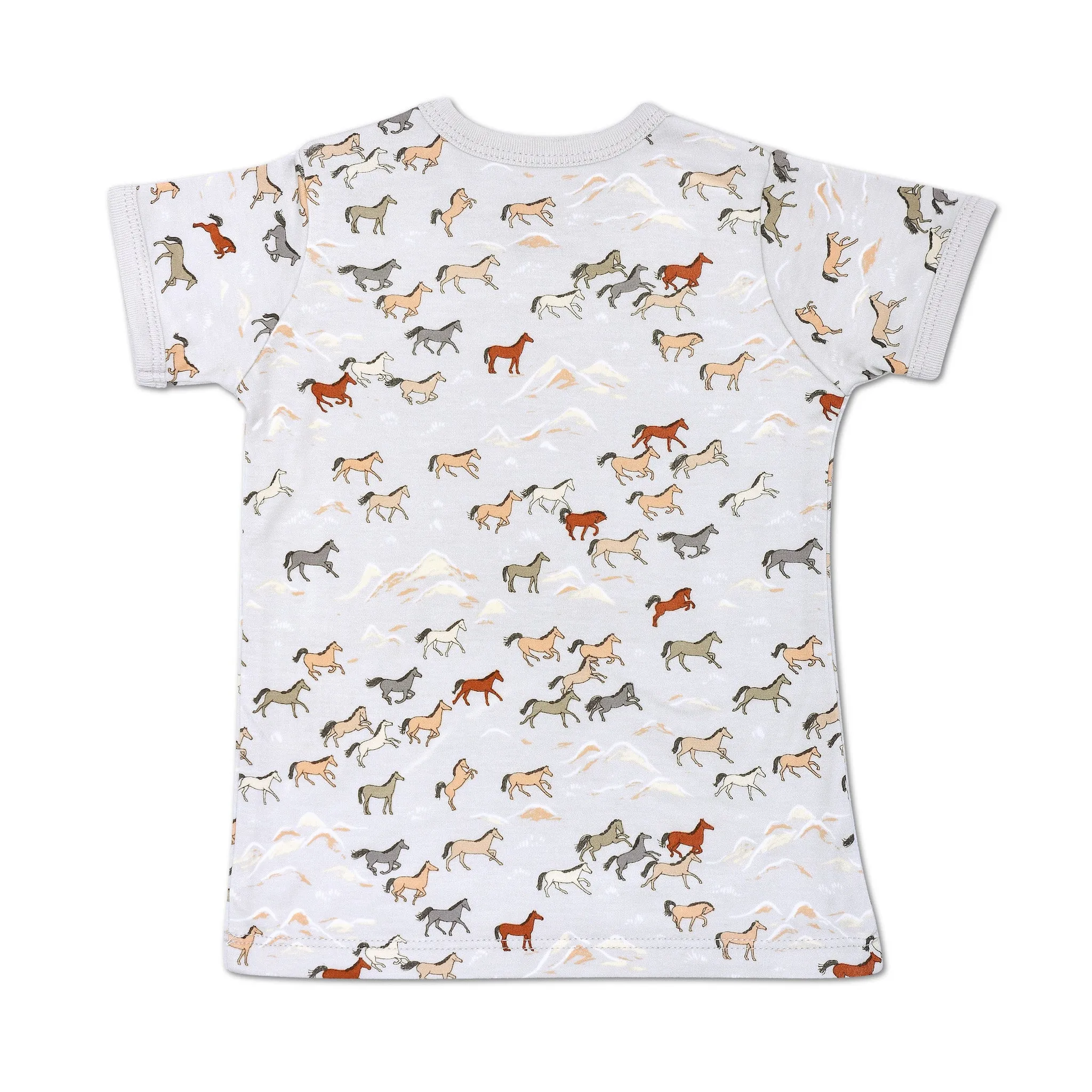 Bamboo Blend Short Sleeve Shirt - Wild Horses