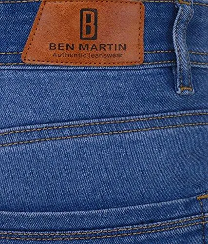 Ben Martin Men'S Denim Jeans (Bmw7-Jj-Dmg_34-01_Blue_34)