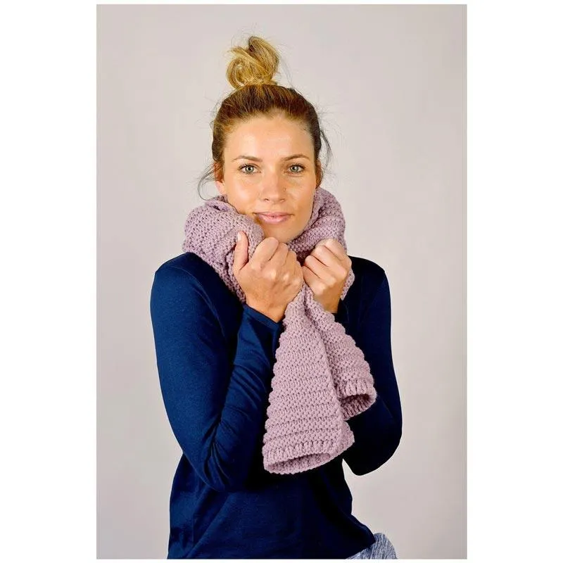 Best Friend Knit Scarf – Mauve