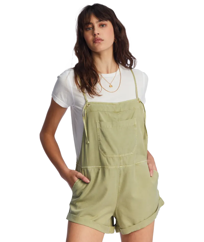 Billabong Wild Pursuit Romper-Avocado