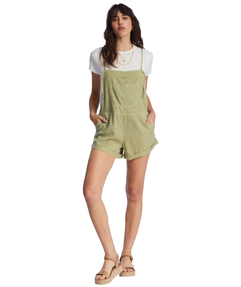 Billabong Wild Pursuit Romper-Avocado