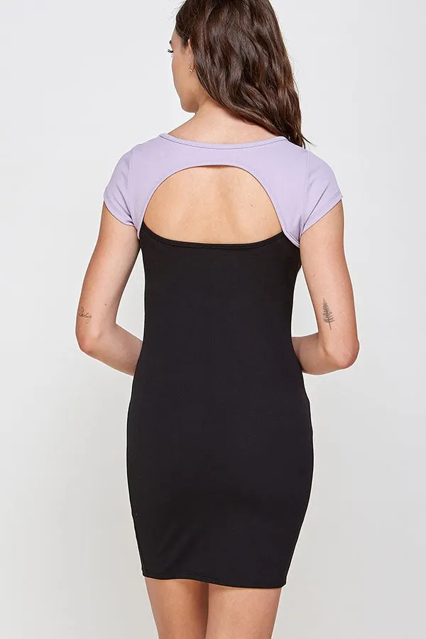 BLACK LILAC DRESS