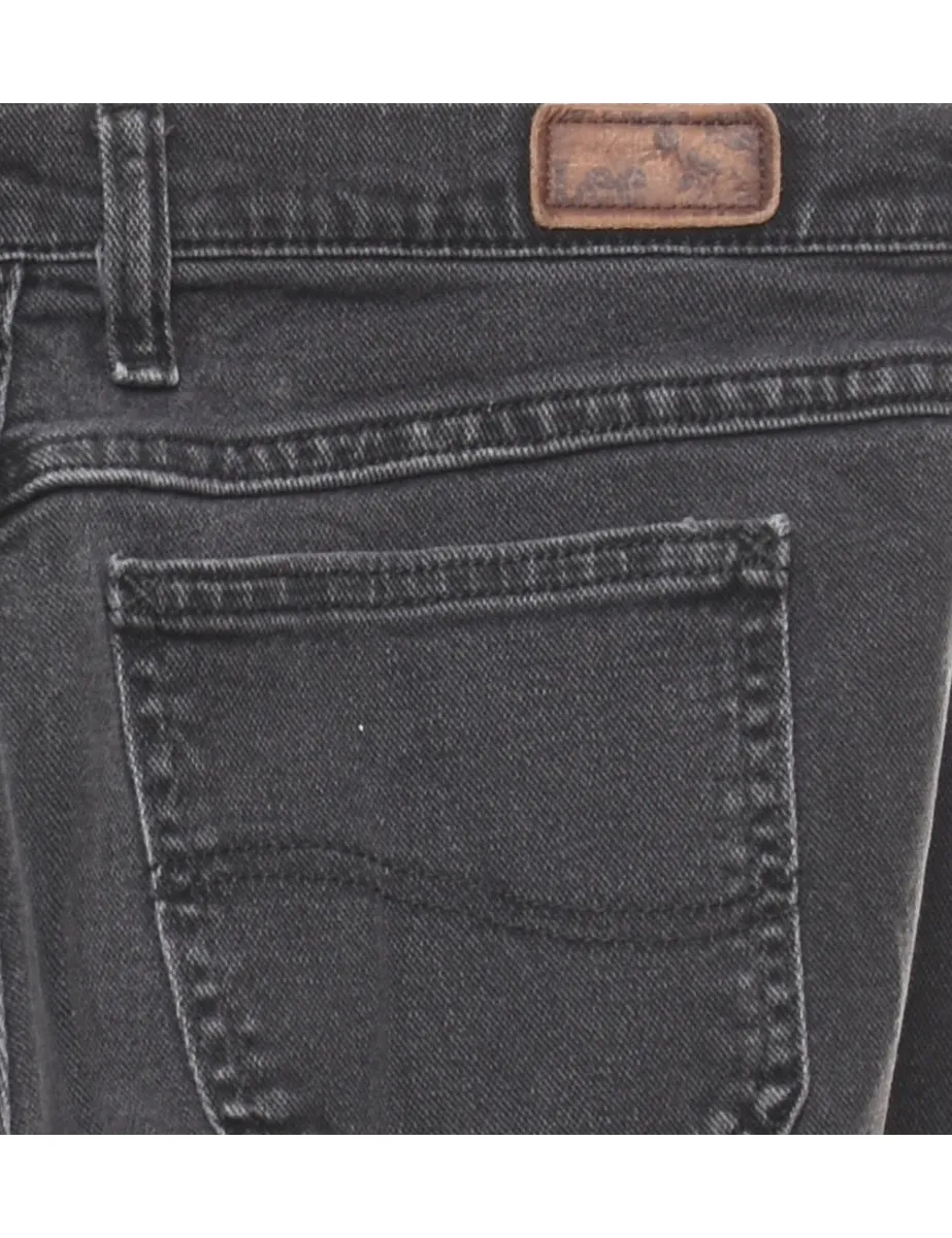 Black Straight-Fit Lee Jeans - W31 L30