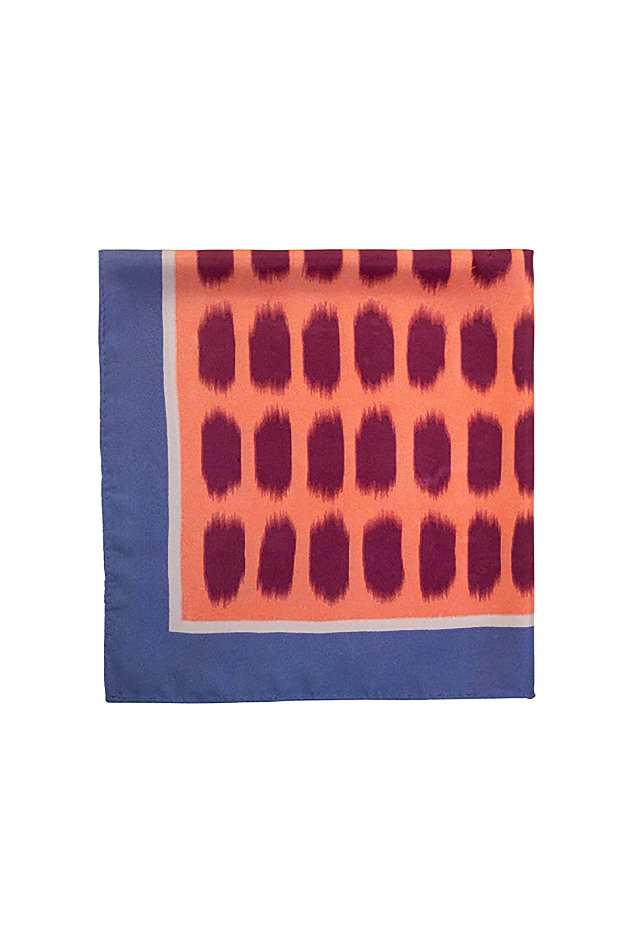 Block Printed Carree I Silk Women Scarf