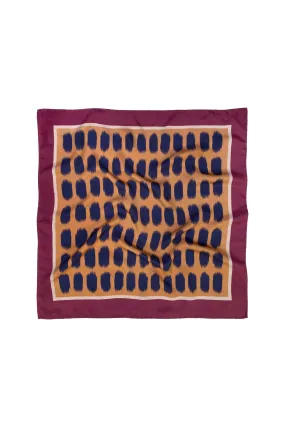 Block Printed Carree I Silk Women Scarf