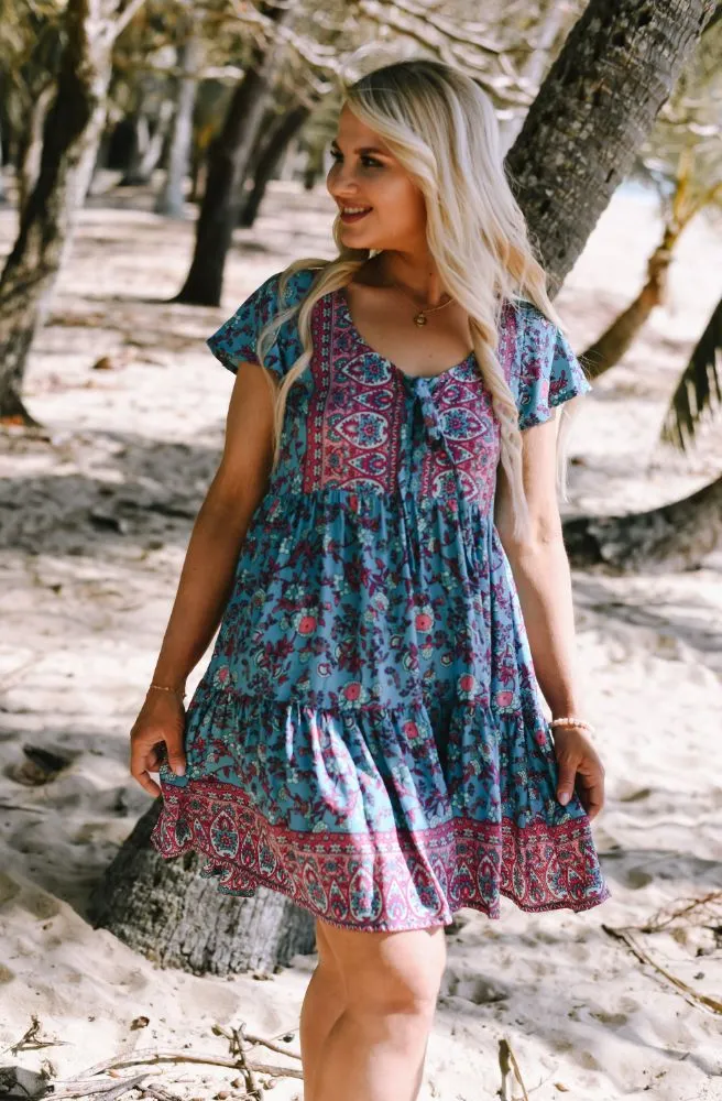 Boho Dreams Babydoll Mini Dress