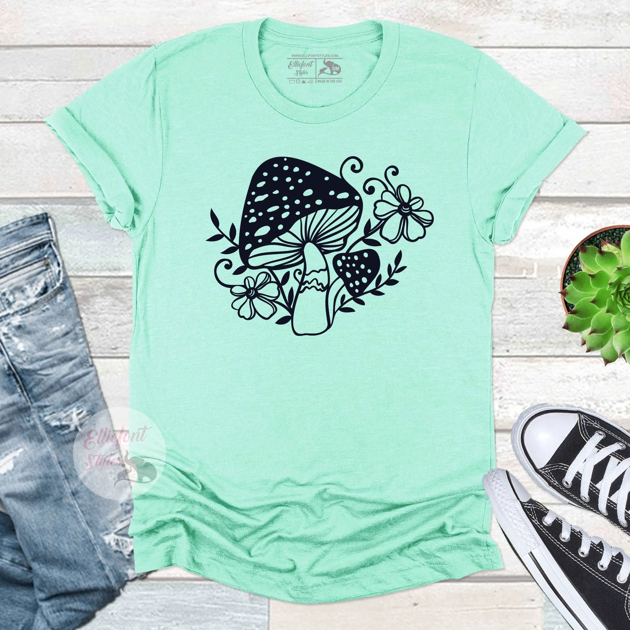 Boho Magic Mushroom Shirt