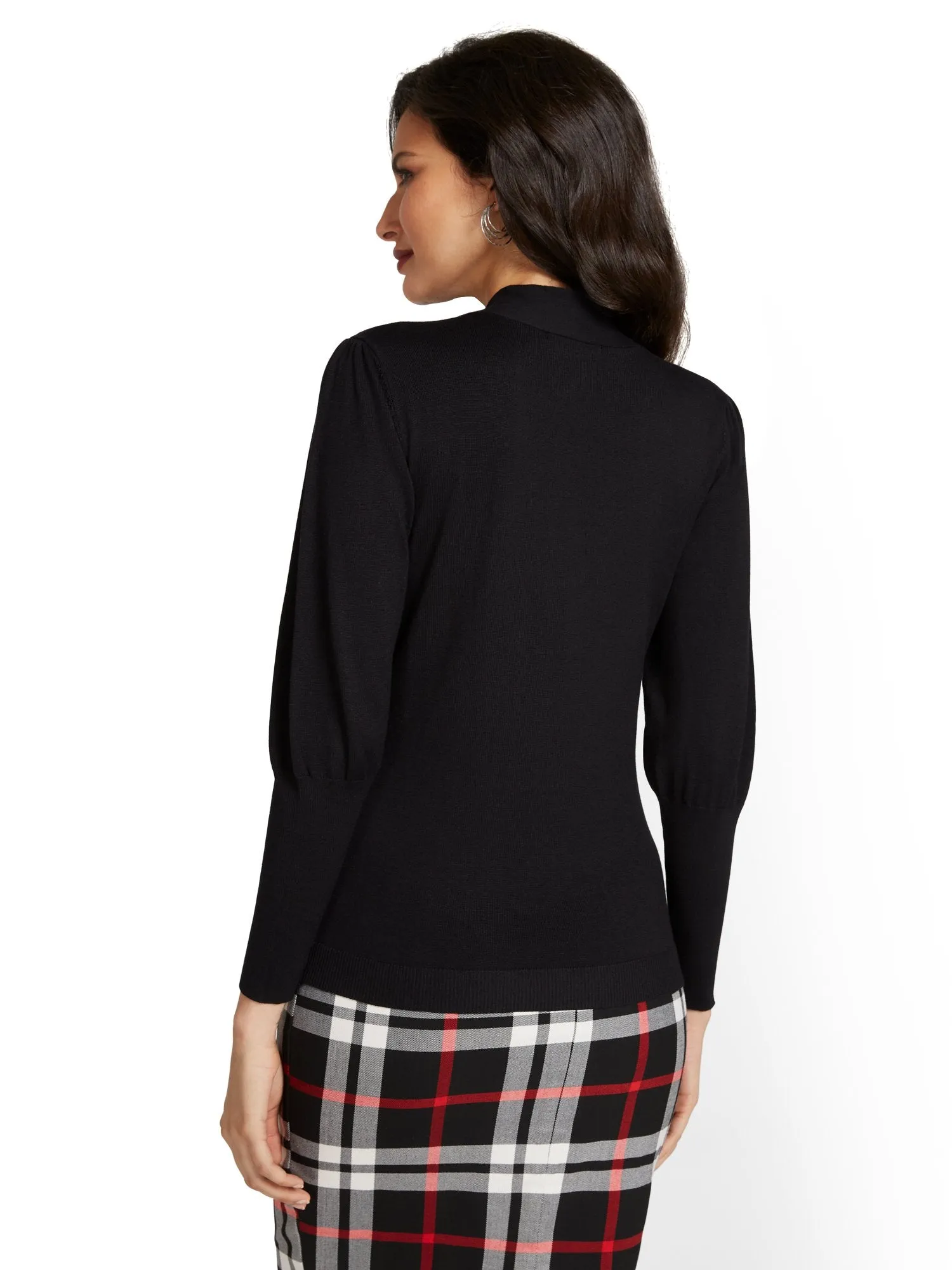 Bow-Front Sweater