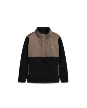 Boys Ranford Polar Fleece Jacket in Black & Bungee