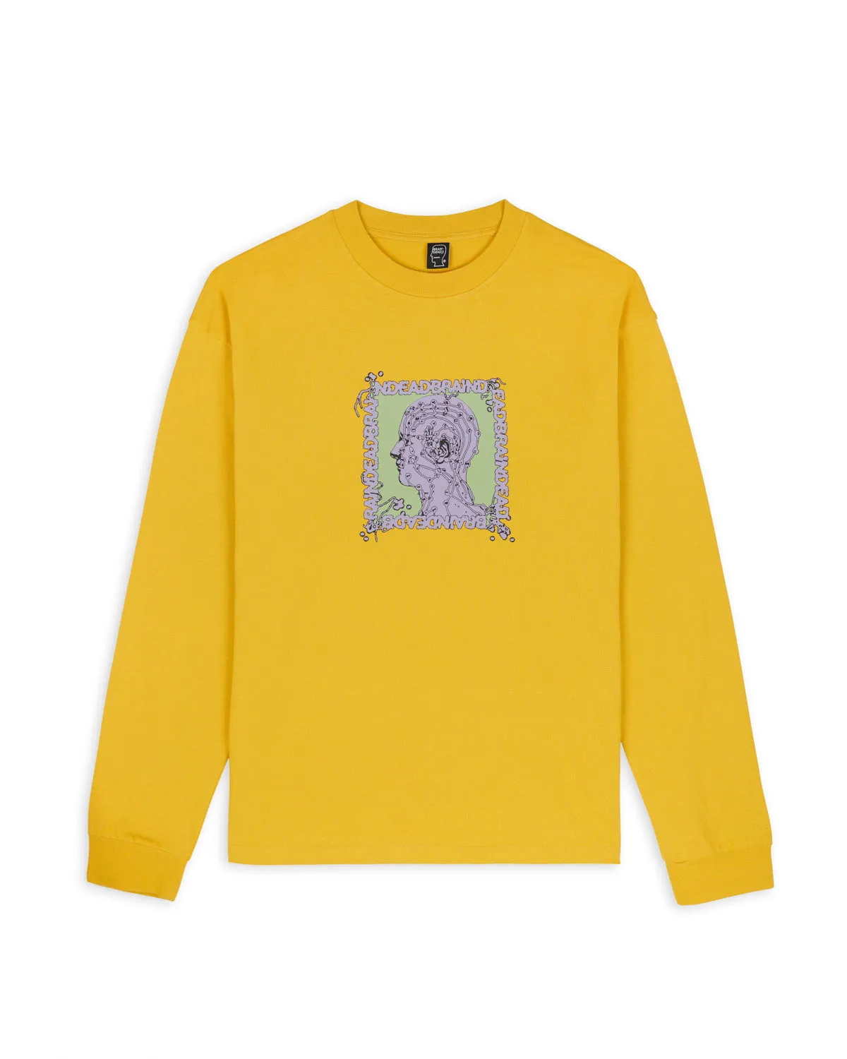 Brain Scanner Long Sleeve - Mustard