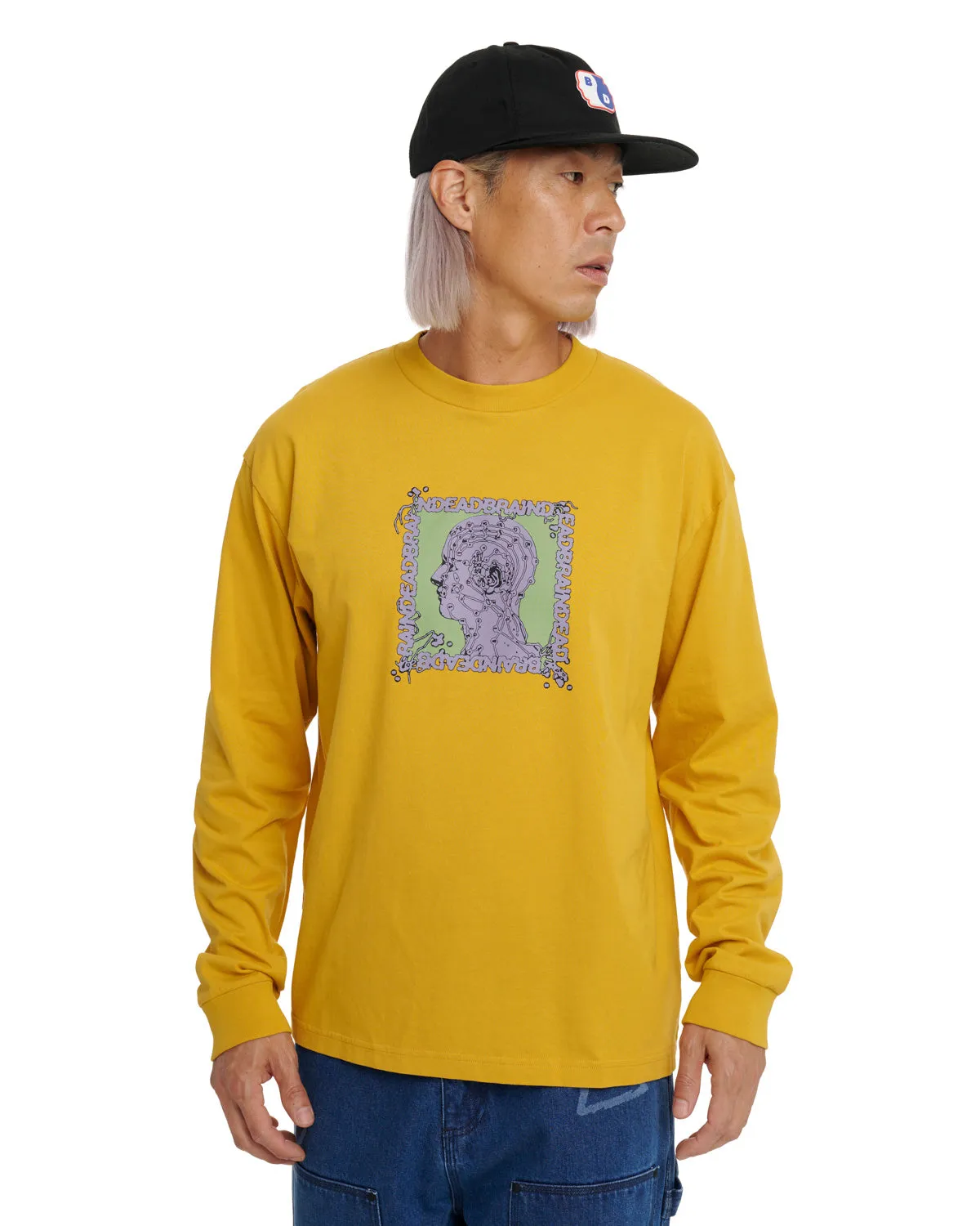 Brain Scanner Long Sleeve - Mustard