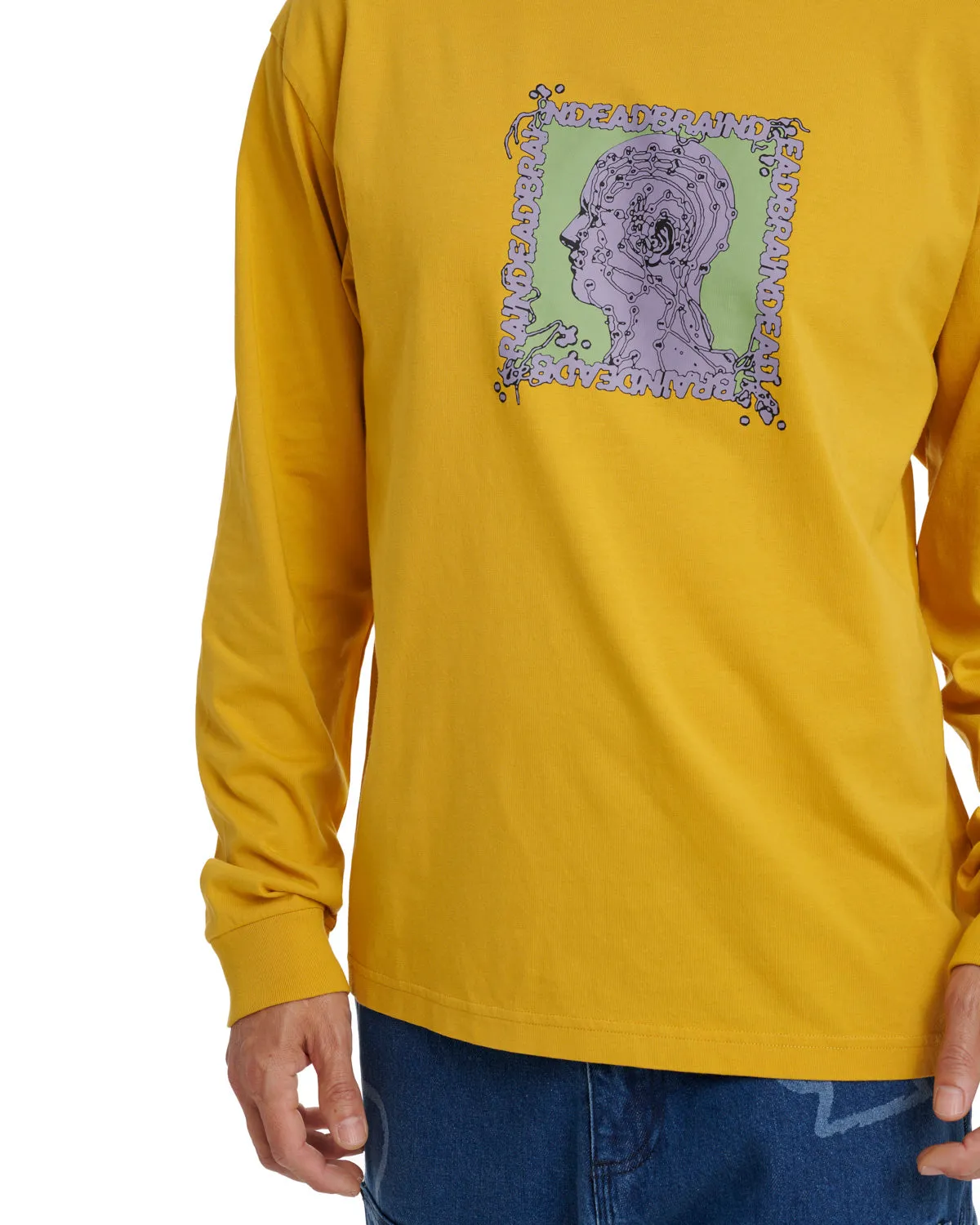 Brain Scanner Long Sleeve - Mustard