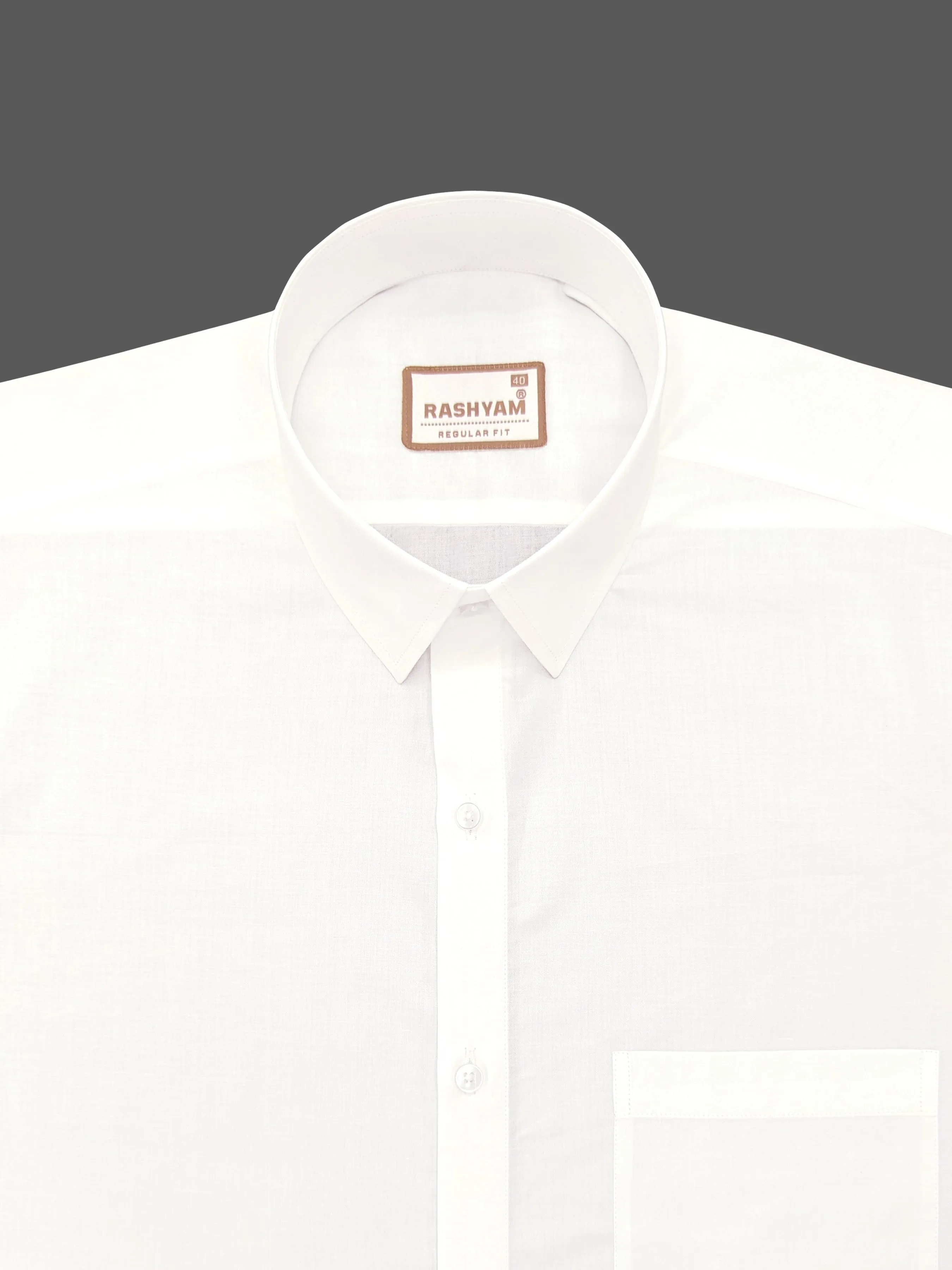 Bright White Premium Giza Cotton Shirt