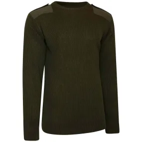 British Army Wool Commando Jumper Green - Grade 1