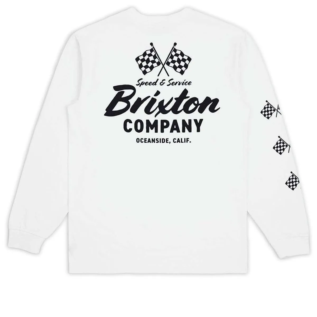 Brixton Wayburn Long Sleeve T-Shirt - White