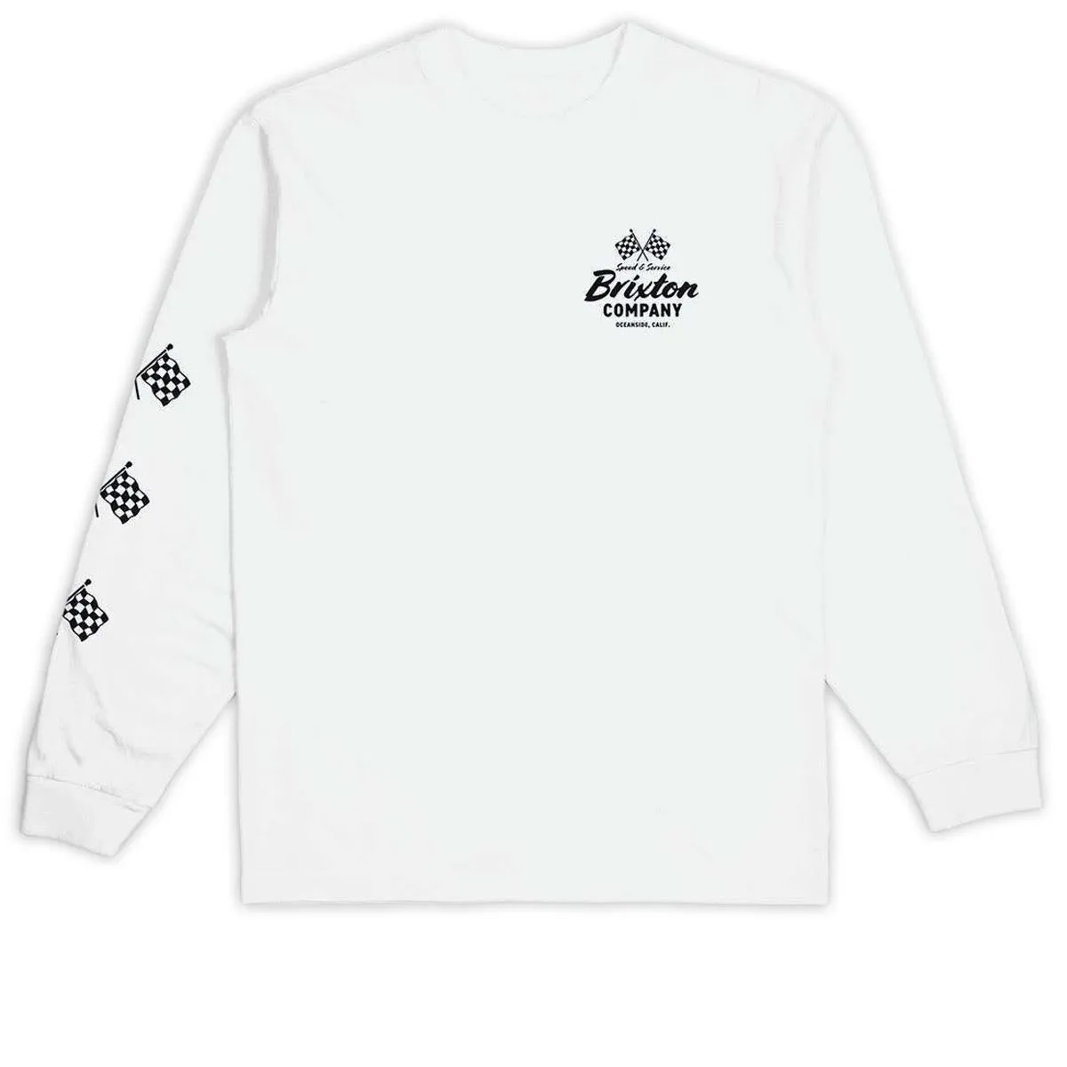 Brixton Wayburn Long Sleeve T-Shirt - White