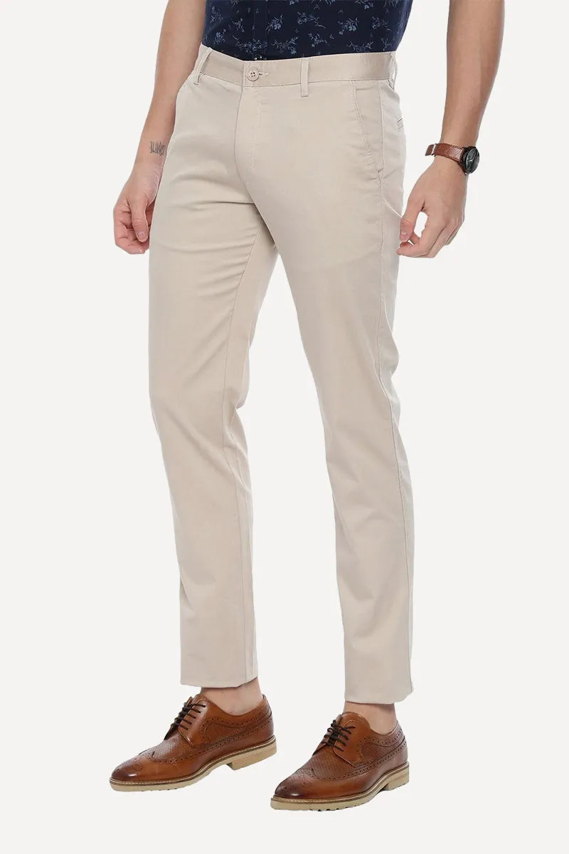 Bronx Chinos - Light Beige Trouser For Men | Ariser