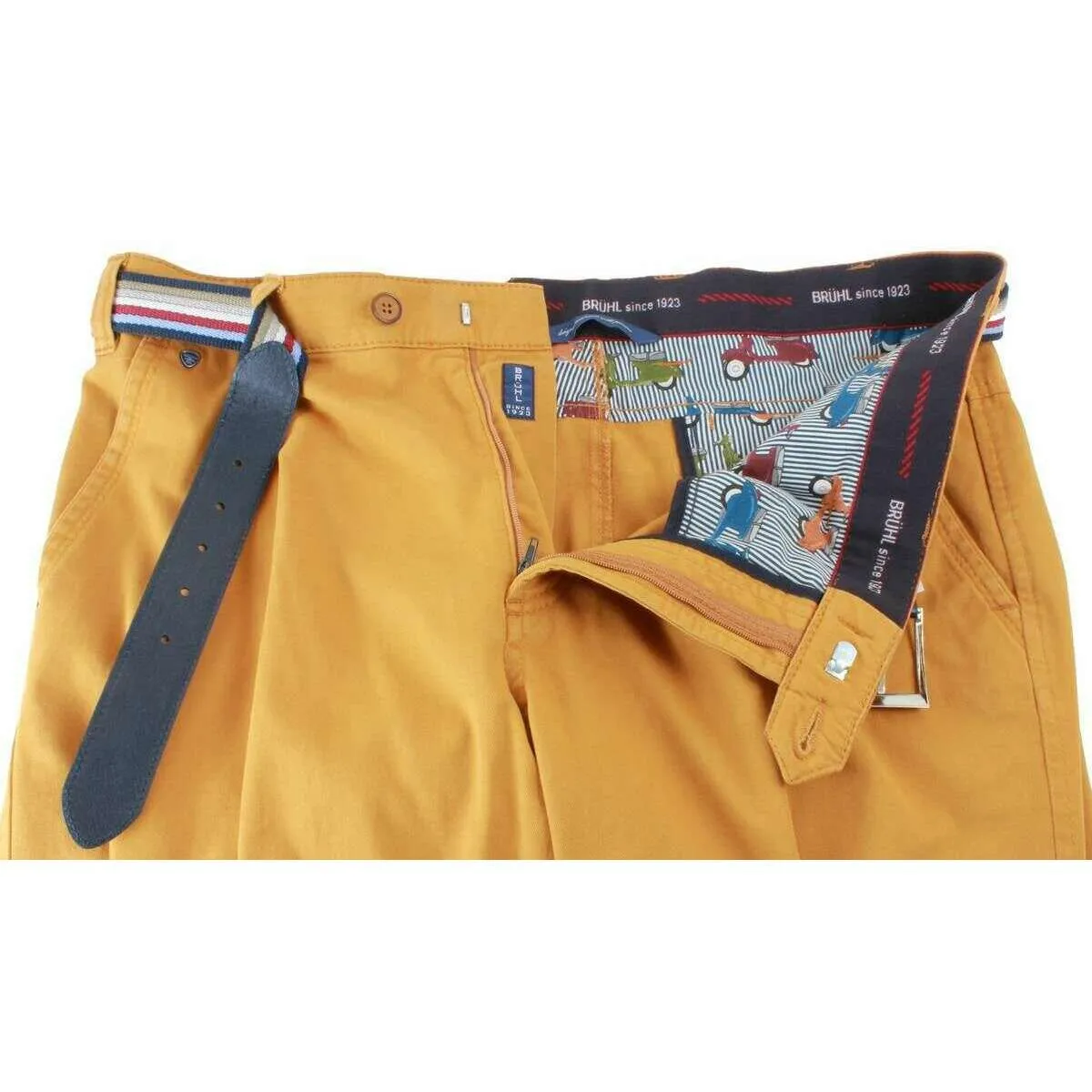 BRUHL Catania B Four Seasons Smart Casual Chinos - Maize Yellow