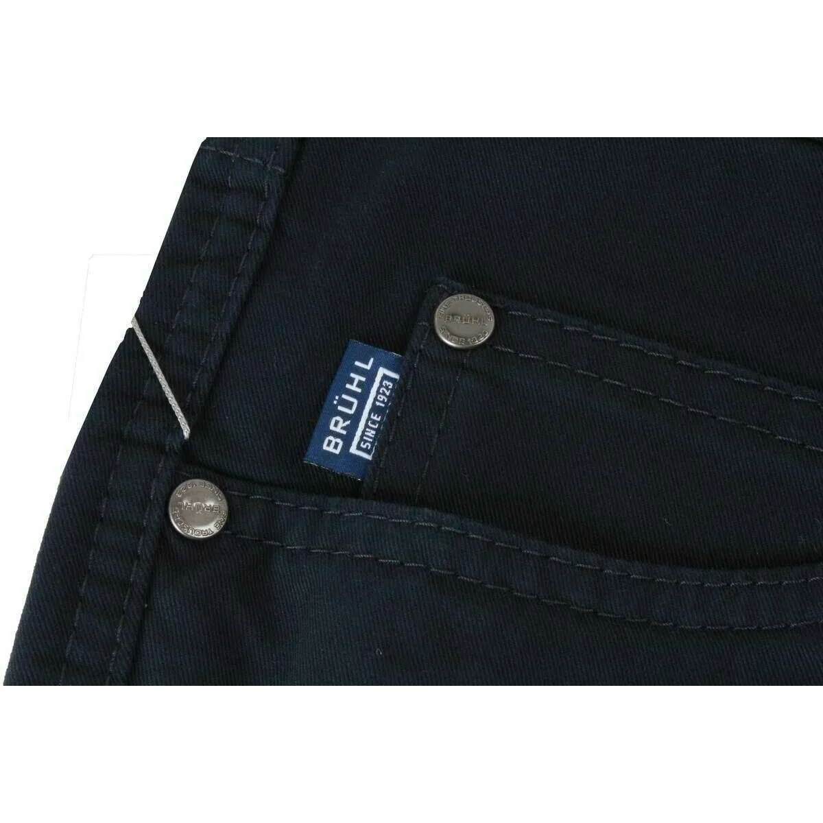 BRUHL Genua III B Soft Touch Pima Cotton Jeans - Marine Navy