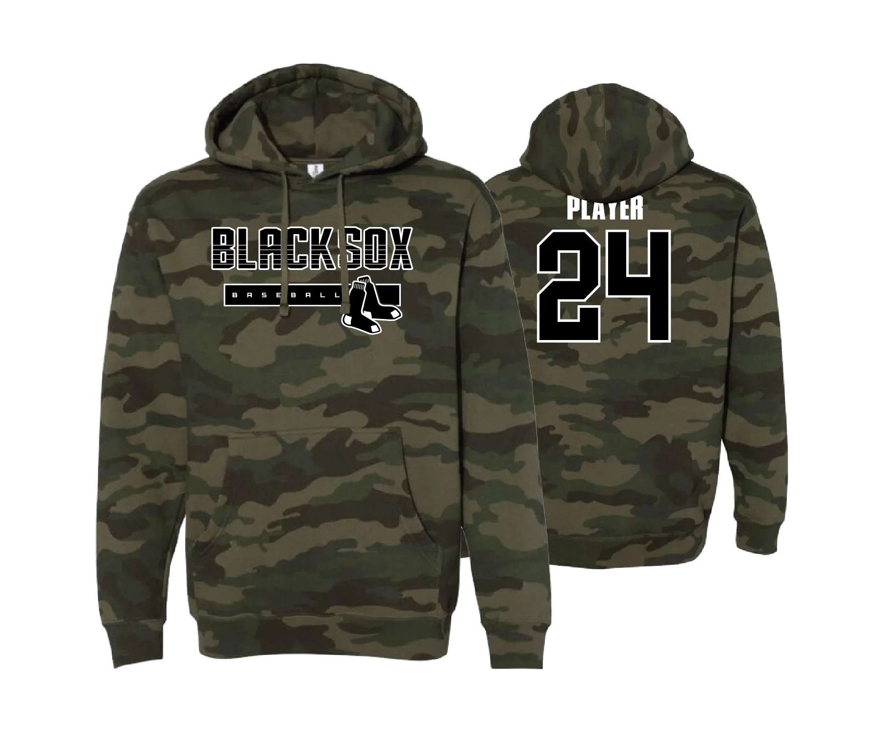 BSP Blacksox - DTF | Unisex Camo Hoodie