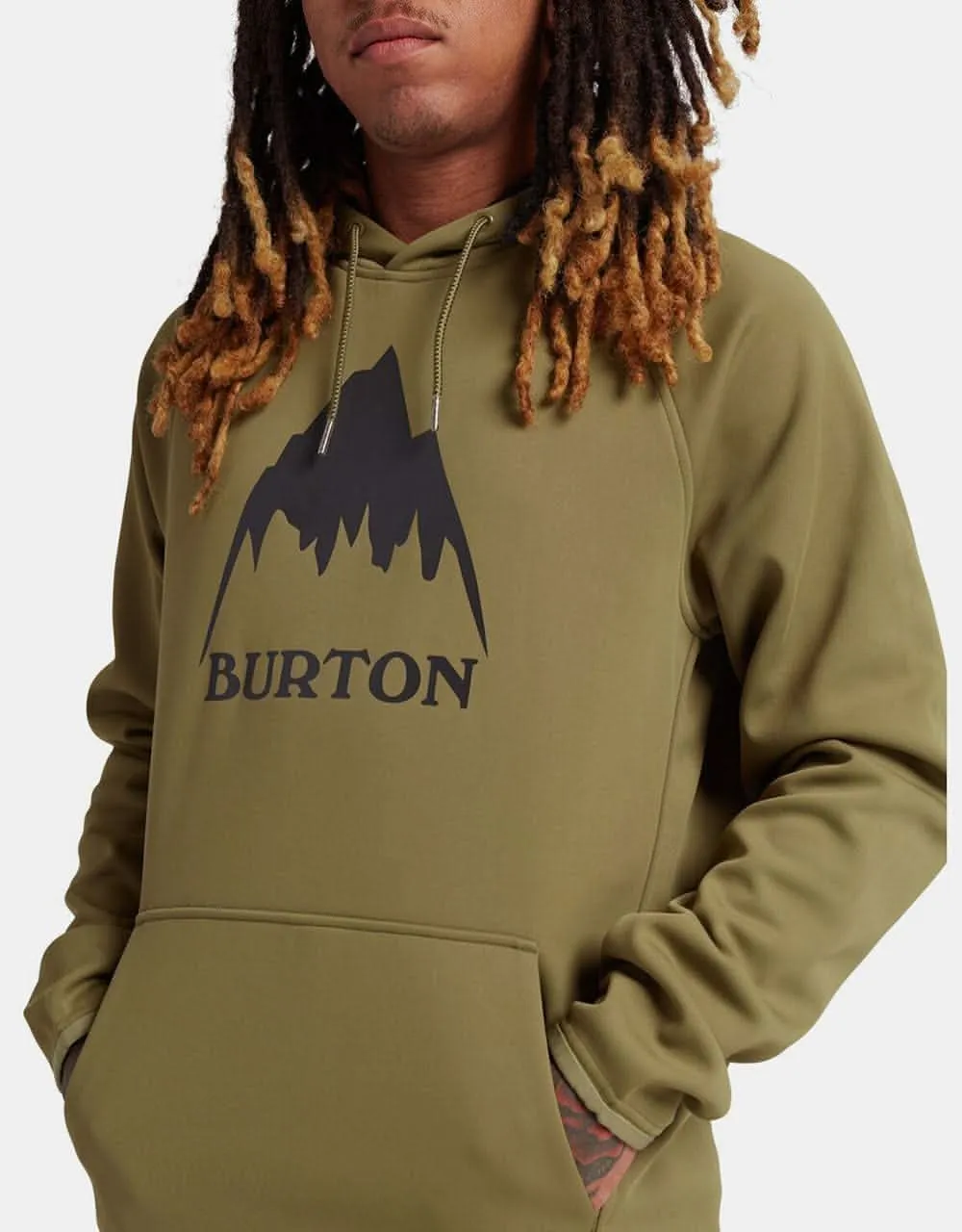 Burton Crown LC Weatherproof Pullover Hoodie - Martini Olive