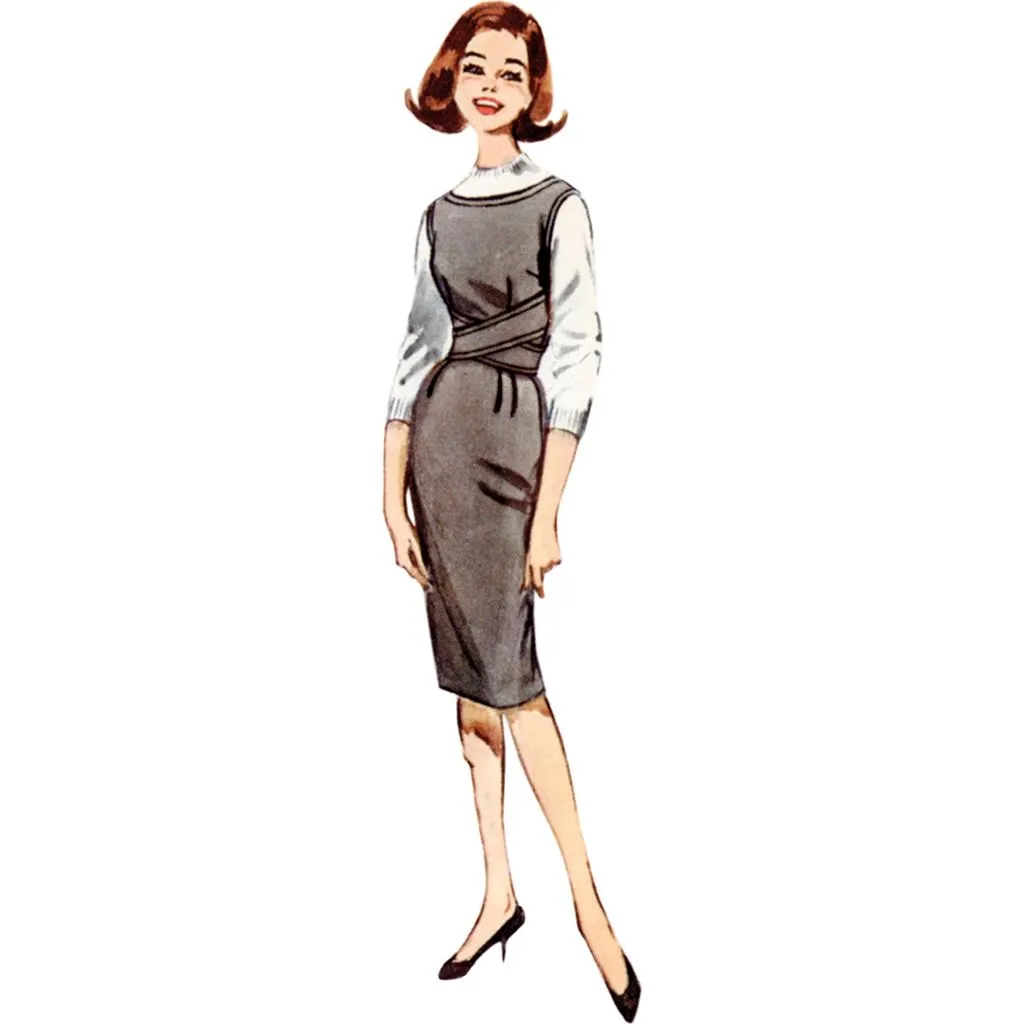 Butterick Pattern B6955 Misses' Shallow Necked Jumper (Pinafore)