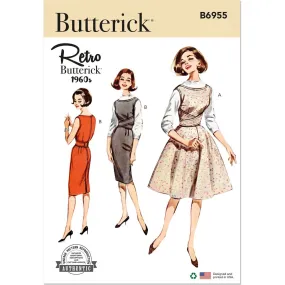 Butterick Pattern B6955 Misses' Shallow Necked Jumper (Pinafore)