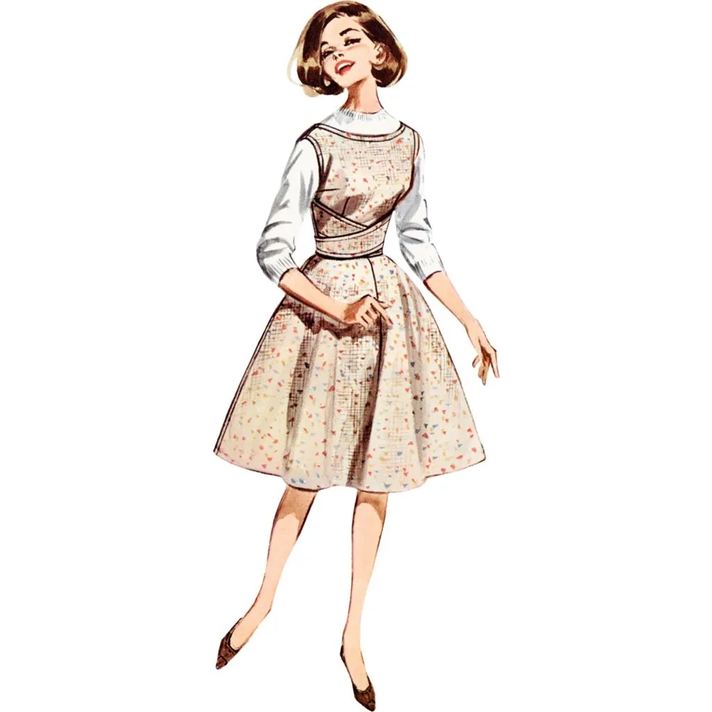 Butterick Pattern B6955 Misses' Shallow Necked Jumper (Pinafore)